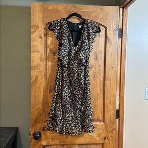 Tommy Hilfiger Black and Cream Floral Dress